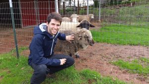 Filipe with Sheep