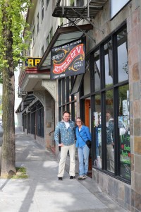 Animal Place executive director Kim Sturla with former Republic of V owner Joe Haptas