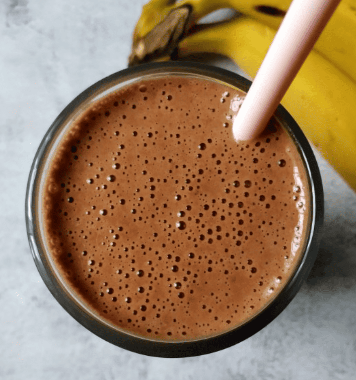 Vegan Double Chocolate Banana Smoothie
